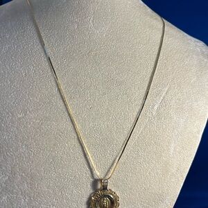 20 inch 14 kt gold Necklace and Pendant